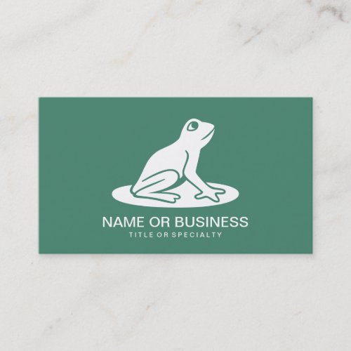 frog icon business card