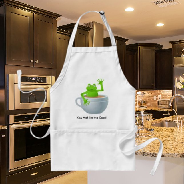 Frog in a Tea Adult Apron (Frog in a Tea Adult Apron)