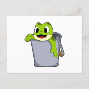Frog in Bucket Postcard