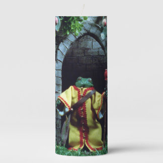 Frog in Carnivorous Garden_ Blood Tea & Red String Pillar Candle