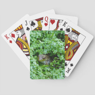 Frog in Clover Poker Cards