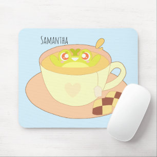 Frog in Cup Of Tea Mouse Pad