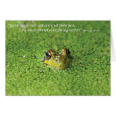 Frog in Green Algae (Front Horizontal)