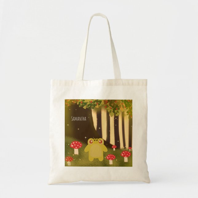 Frog In Magical Nature Tote Bag (Front)