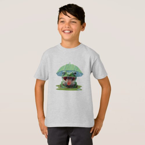 frog in rainy days T_Shirt