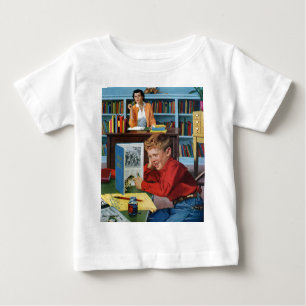 Frog in the Library Baby T-Shirt