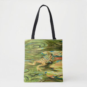 Frog in the Pond - Tote Bag