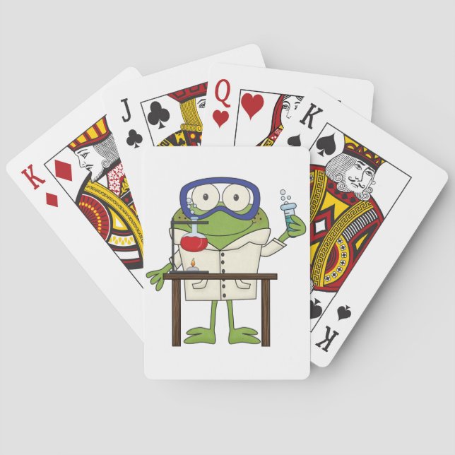 Frog in the Science Lab Poker Cards (Back)