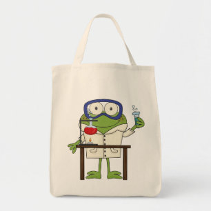 Frog in the Science Lab Tote Bag