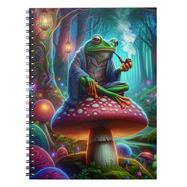 Frog in Thought  Notebook (Front)