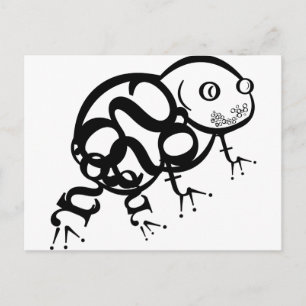 Frog in Type Postcard
