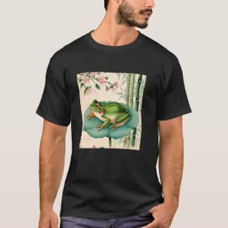 Frog Japanese Cherry Blossom Ukiyo-e Style u2013 M T-Shirt