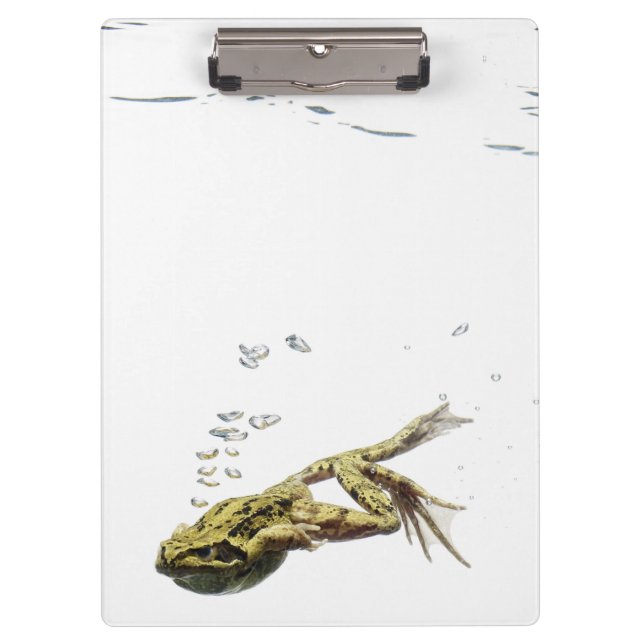 frog jumping and diving into the water clipboard (Front)