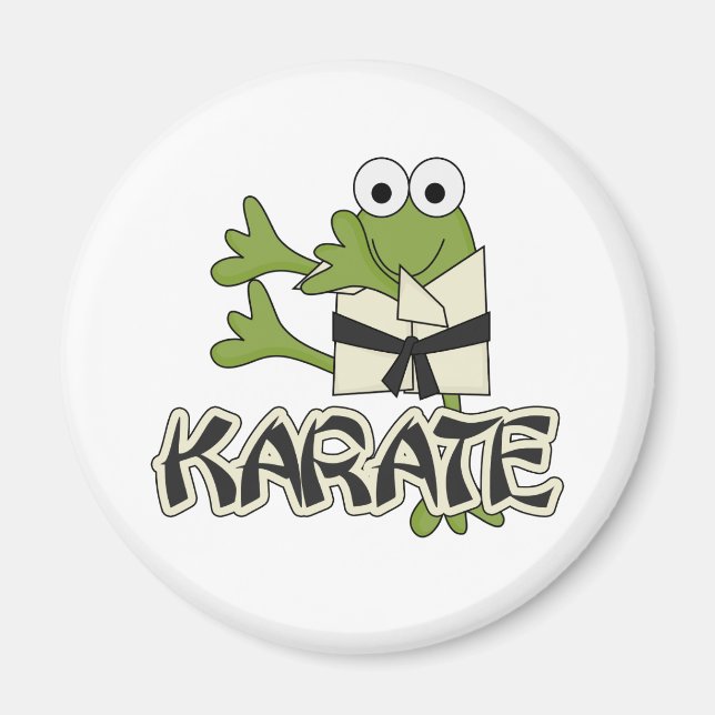 Frog Karate Tshirts and Gifts Magnet (Front)