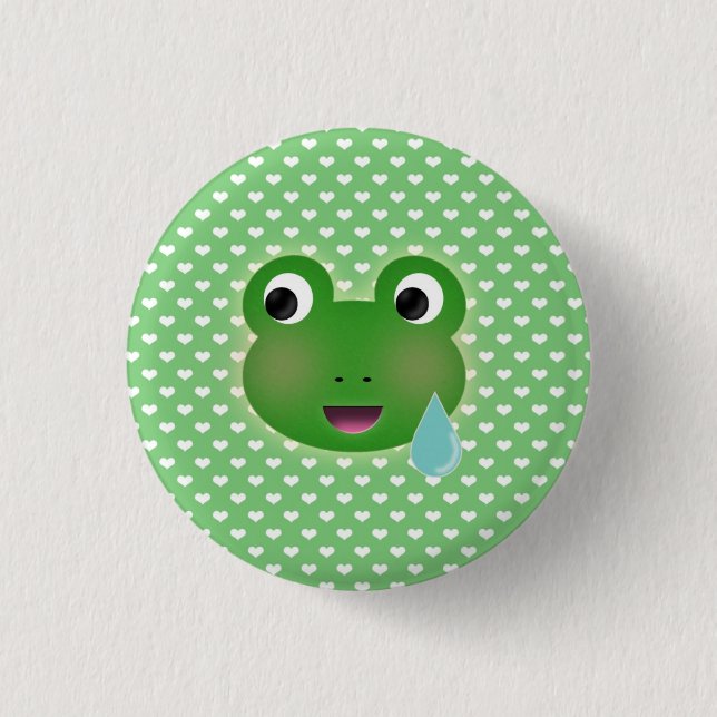 Frog Kawaii Button (Front)