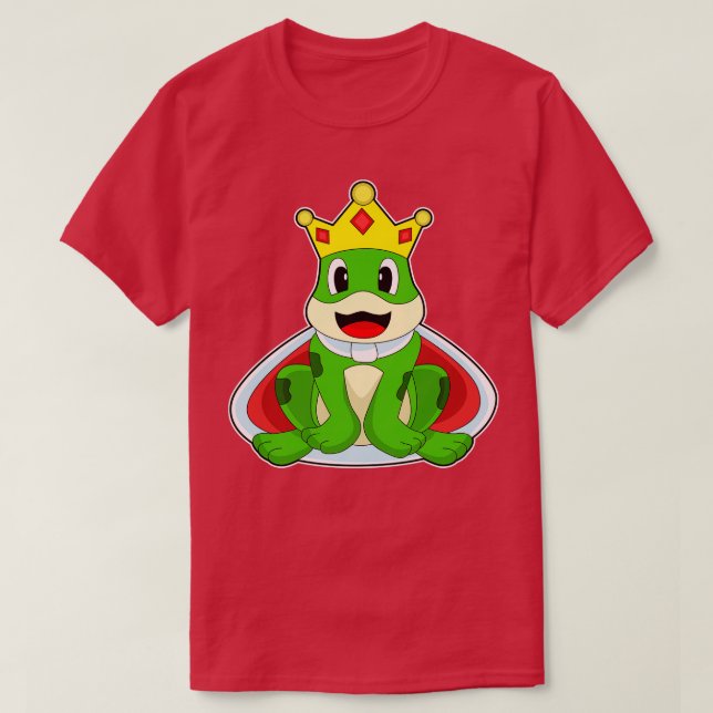 Frog King Crown 2 T-Shirt (Design Front)