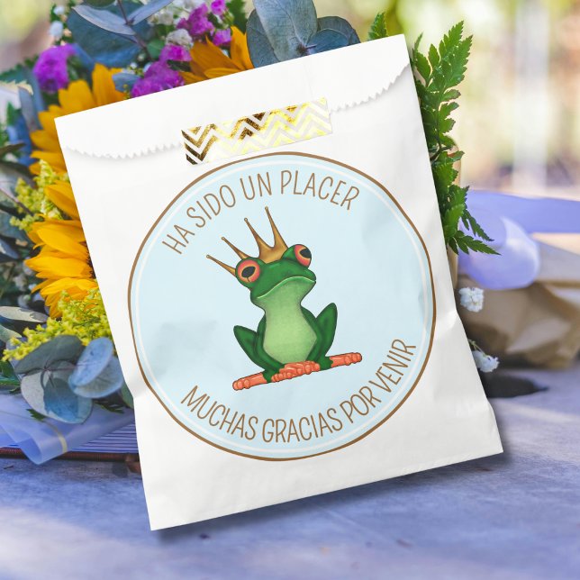 Frog King Favor Bag With Custom Text (Creator Uploaded)