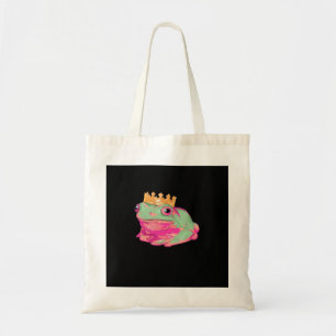 Frog King Funky Meme Classic Style Tote Bag