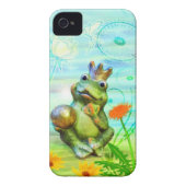 Frog King with flowers iPhone shell Case-Mate iPhone Case (Back)
