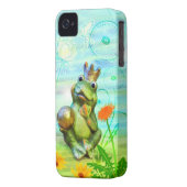 Frog King with flowers iPhone shell Case-Mate iPhone Case (Back Left)