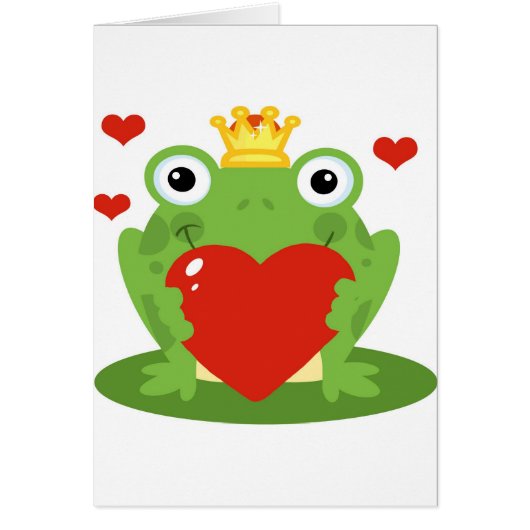 Frog King with Heart Cards (Front)