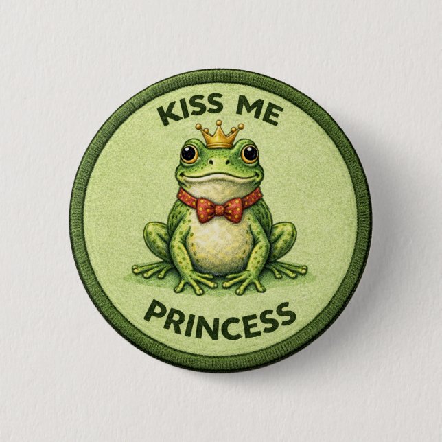Frog Kiss Button (Front)