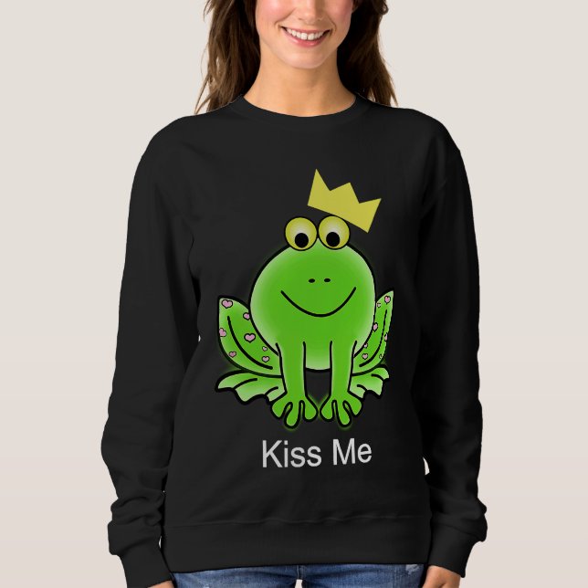 Frog Kiss Me Sweatshirt (Front)