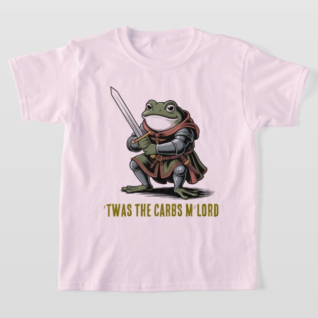Frog Knight ’Twas the Carbs T-Shirt (Laydown)