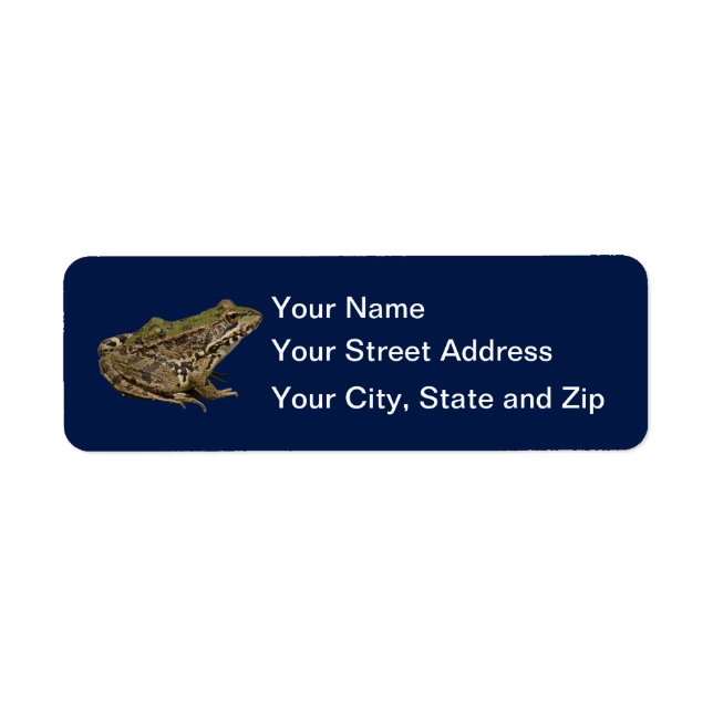 Frog Label (Front)