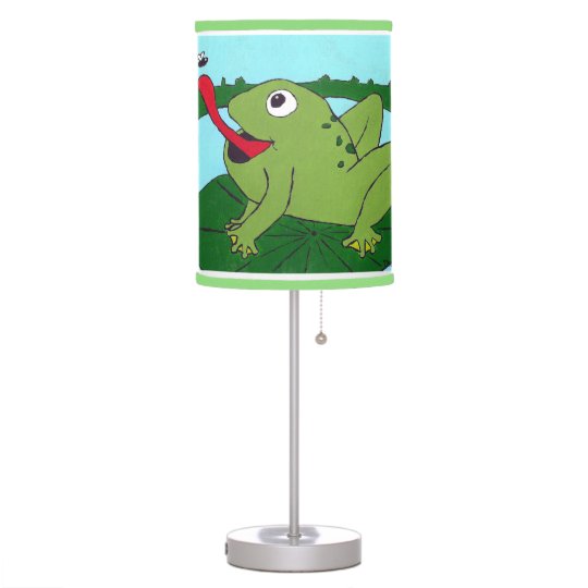 Frog Lamp, Ribbit Lamp, Pond Theme Nursery Desk Lamp