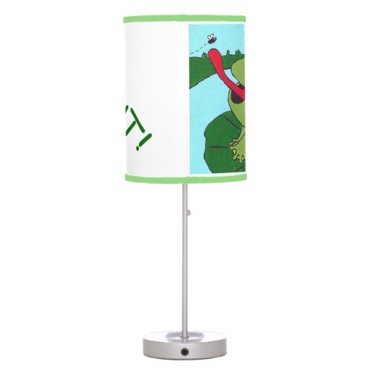 Frog Lamp, Ribbit Lamp, Pond Theme Nursery Table Lamp (Back)