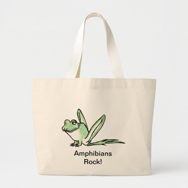 Frog Large Tote Bag (Front)