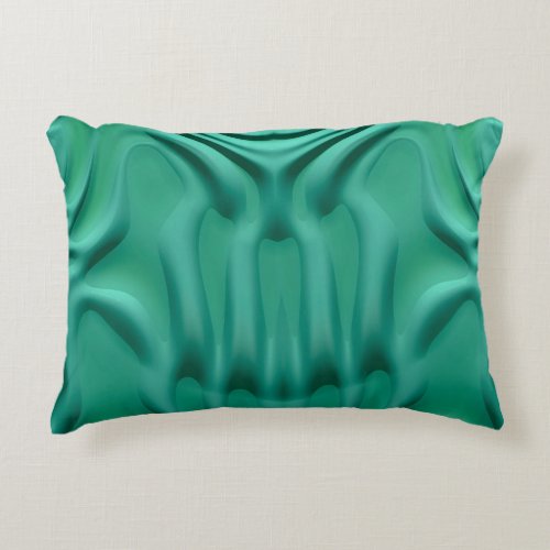 FROG LEGS Green Fractal Design   Accent Pillow