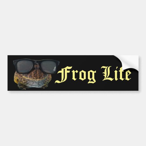 Frog Life Bumper Sticker