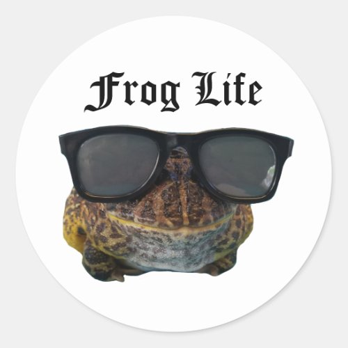 Frog Life Sticker
