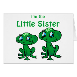 frog little sister cards