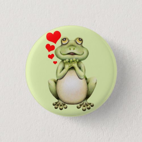 Frog Love Drawing Button