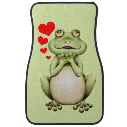 Frog Love Drawing Car Floor Mat