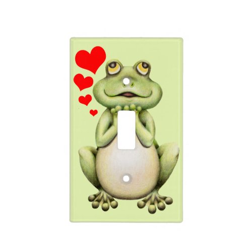Frog Love Drawing Light Switch Cover