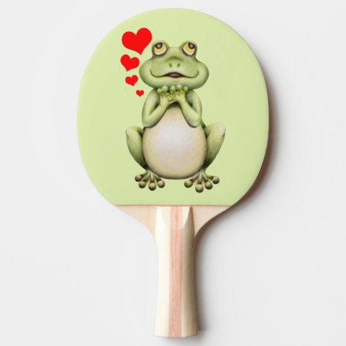 Frog Love Drawing Ping Pong Paddle