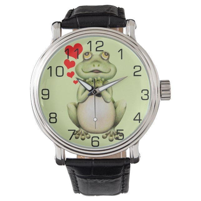 Frog Love Drawing Watch (Front)