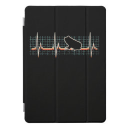 Frog Lover Gifts | Vintage Frog Heartbeat Gifts iPad Pro Cover