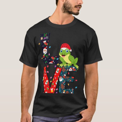 Frog Lover Xmas Ornament Decor Ugly Christmas Swea T_Shirt
