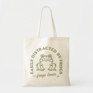 Frog lovers funny quotes cottagecore aesthetic tote bag