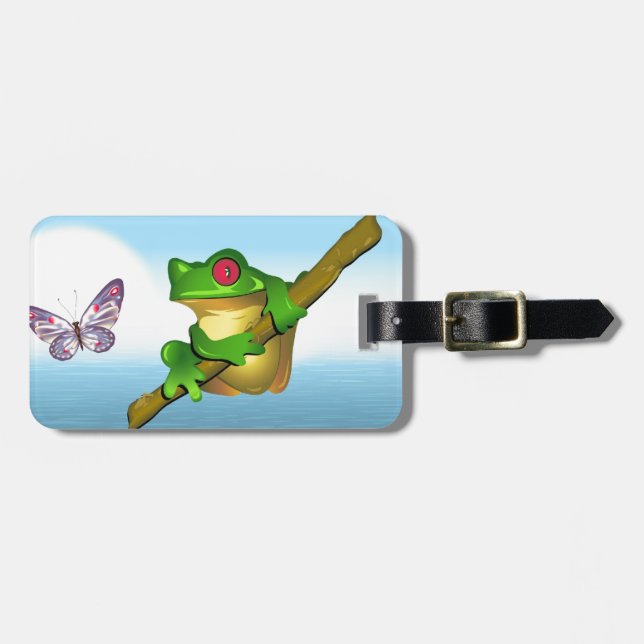 Frog Luggage Tag (Front Horizontal)