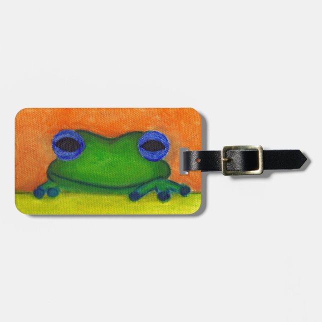 frog luggage tag (Front Horizontal)