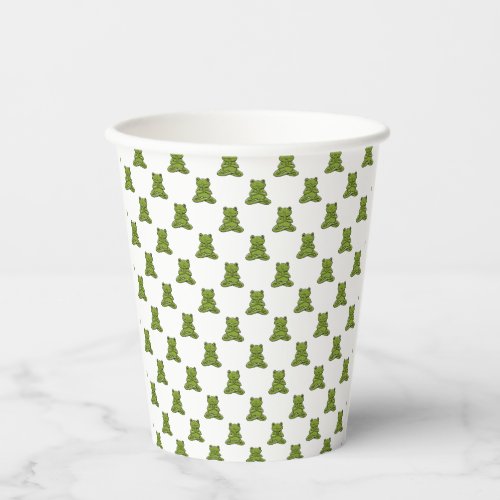 Frog Meditating Paper Cups