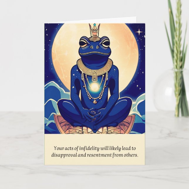 frog message happy birthday card (Front)