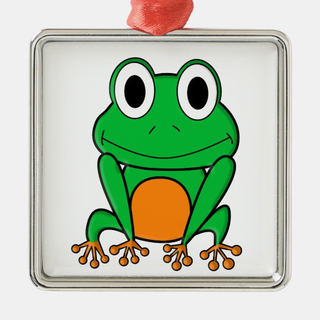 Frog Metal Ornament (Front)