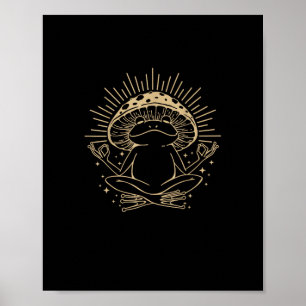 Frog & Minimalism Cottage Aesthetic Goblincore Poster